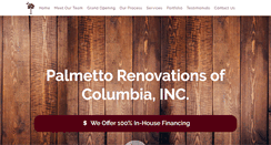 Desktop Screenshot of palmettorenovations.com